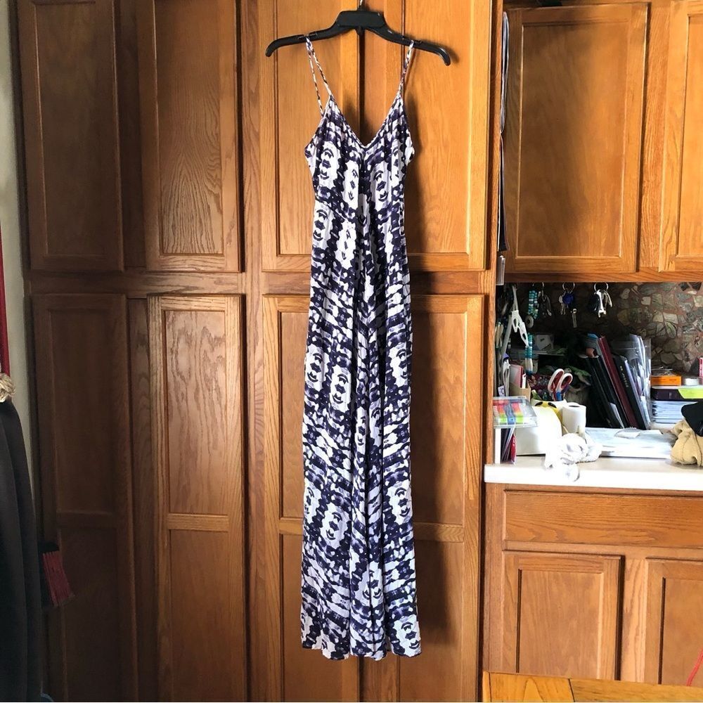 Twelfth Street by Cynthia Vincent Blue and White Maxi Dress